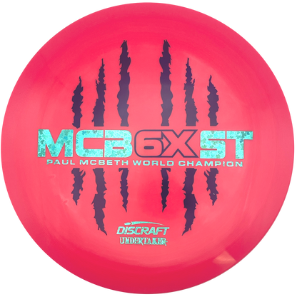 Discraft Undertaker - 6x Paul McBeth - ESP - Swirly Pink