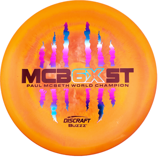 Discraft Buzzz - 6x Paul McBeth - ESP - Swirly Orange