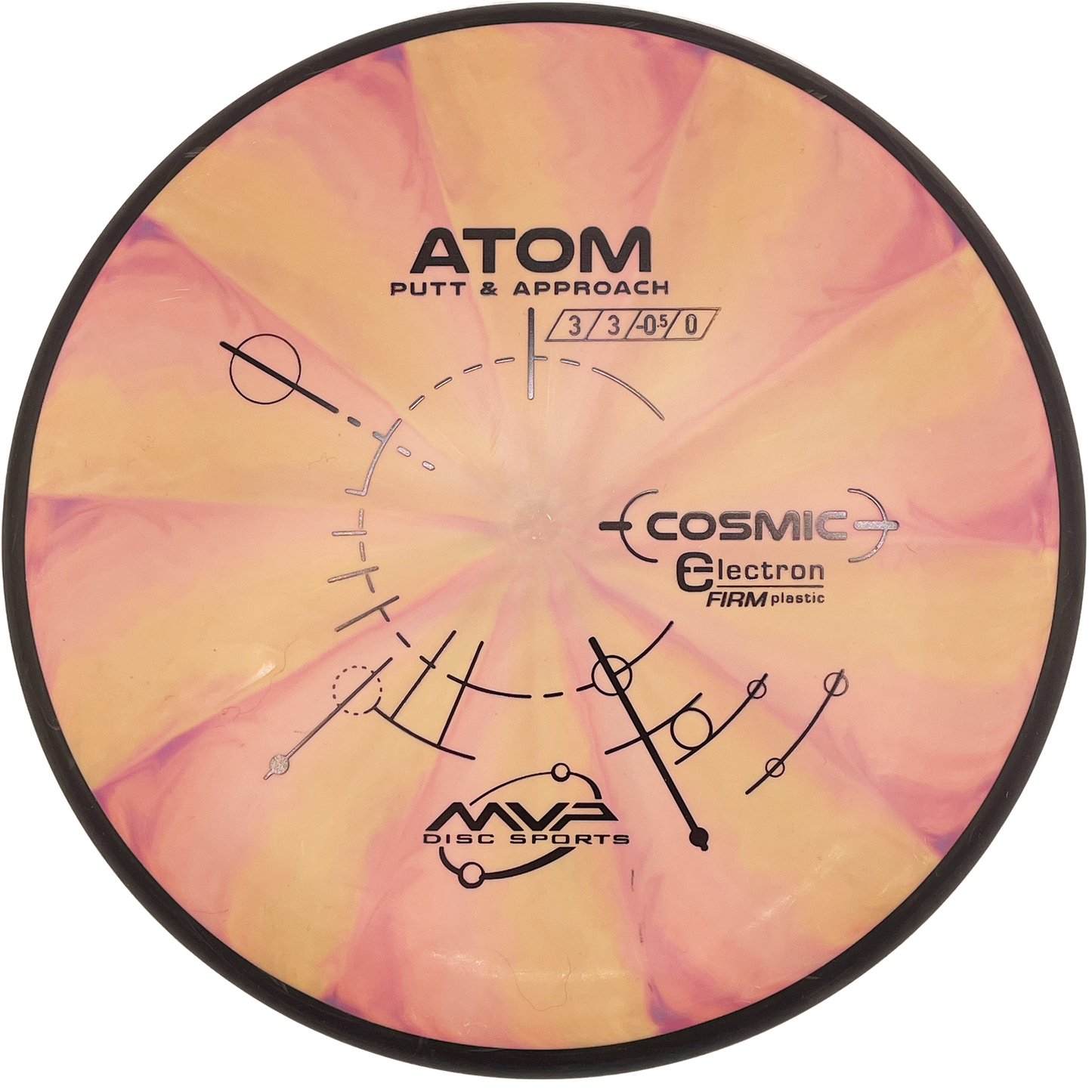 MVP Atom - Cosmic Electron (Firm) - Light Orange Swirl
