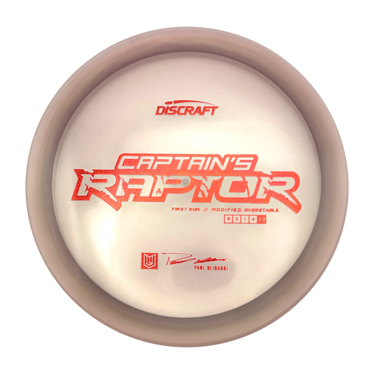 Discraft Captain's Raptor - First Run - Z line - Grey