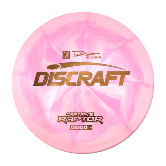 Discraft Captain's Raptor - Paul Ulibarri Signature ESP Swirl - Light Pink