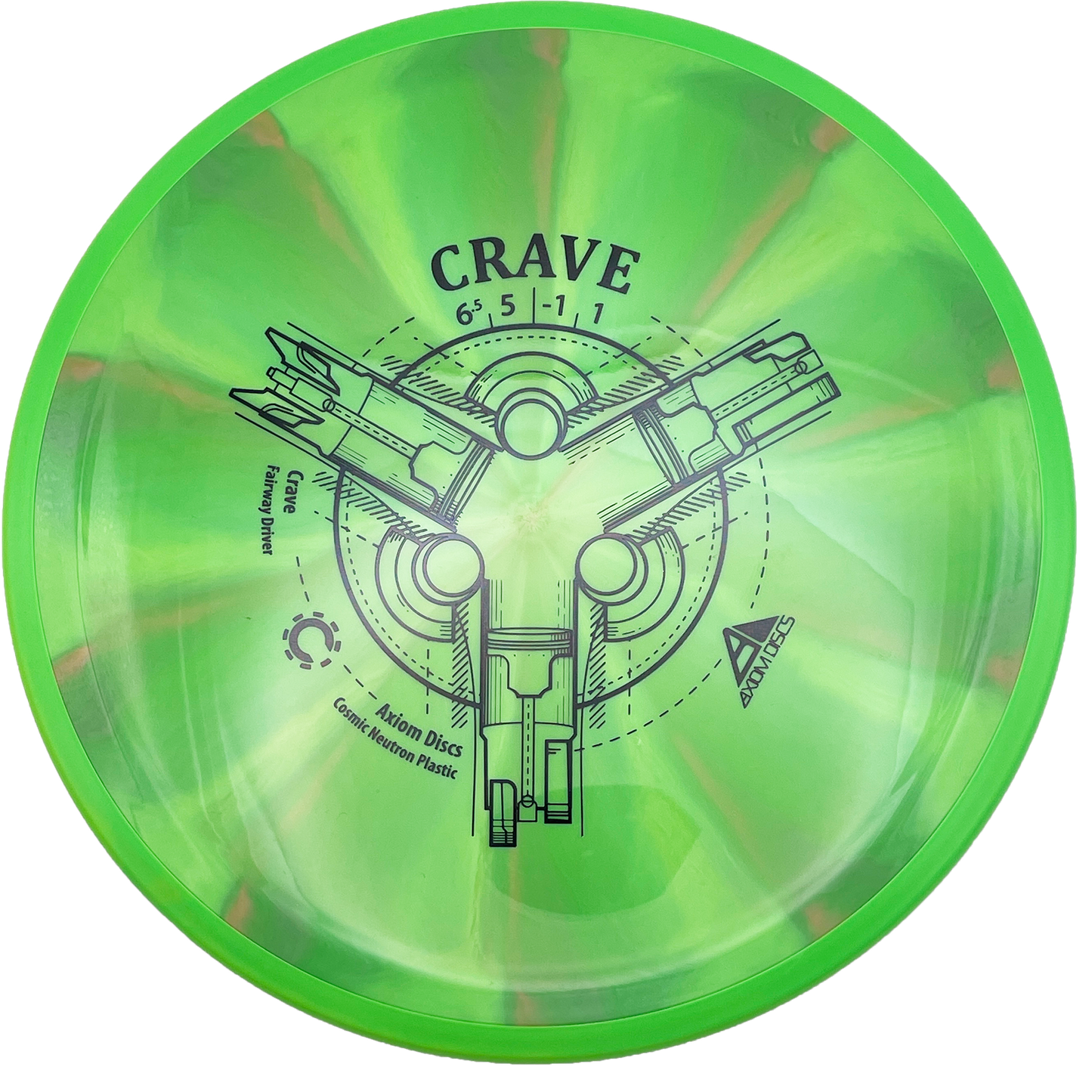 Axiom Crave - Cosmic Neutron - Green Swirl