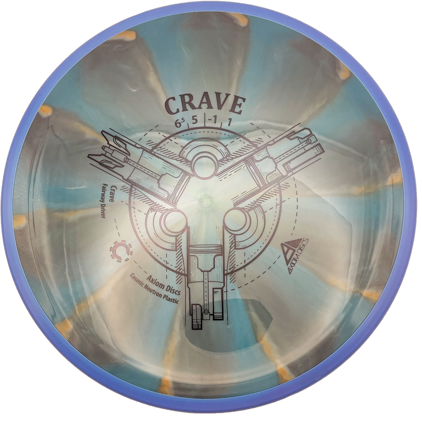 Axiom Crave - Cosmic Neutron - Turquoise Swirl