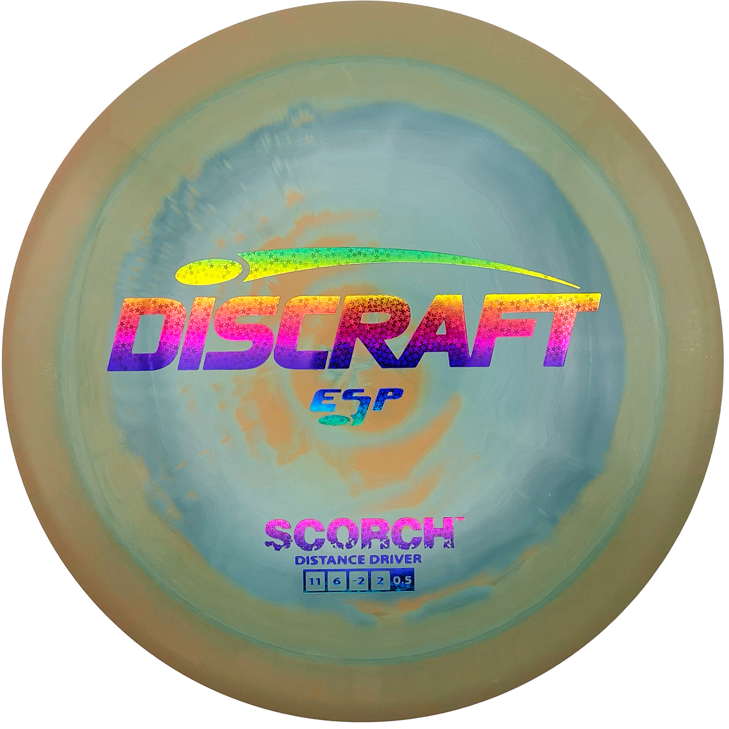 Discraft Scorch - ESP Line - Swirly Turquoise/Brown