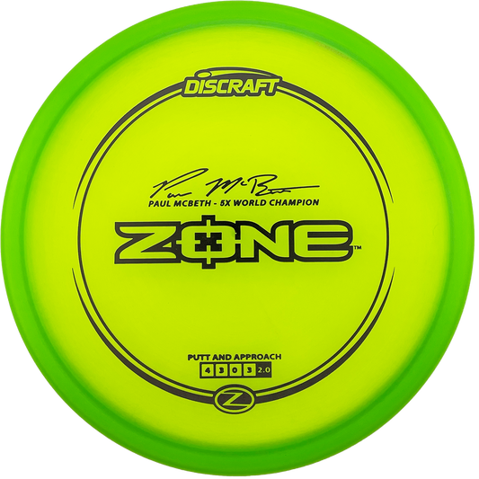 Discraft Zone - Paul McBeth - Z Line - Green