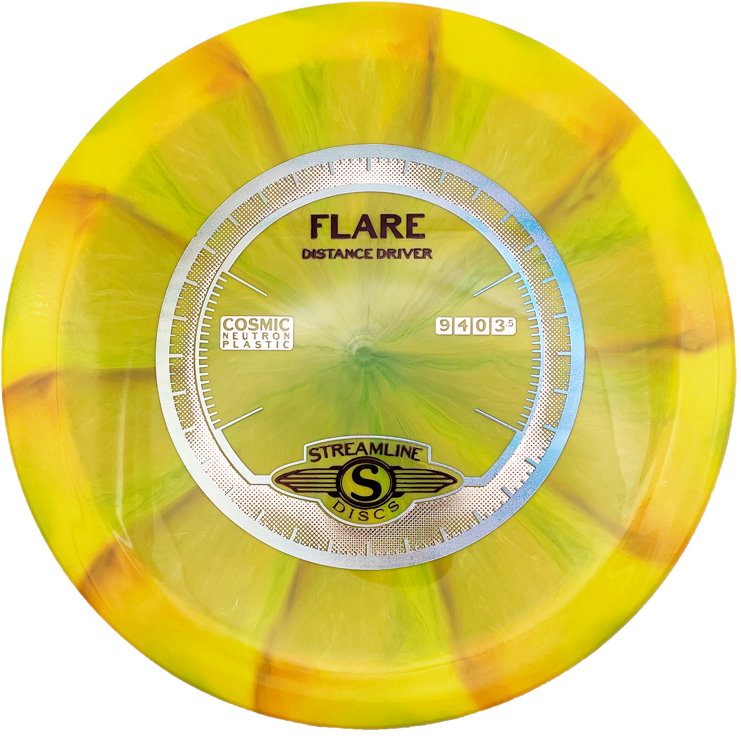 Streamline Flare - Cosmic Neutron - Yellow Swirl