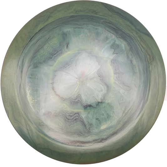 RPM Kotare - Gold Foil Bottom Stamp - Platinum - Swirly Dark Green