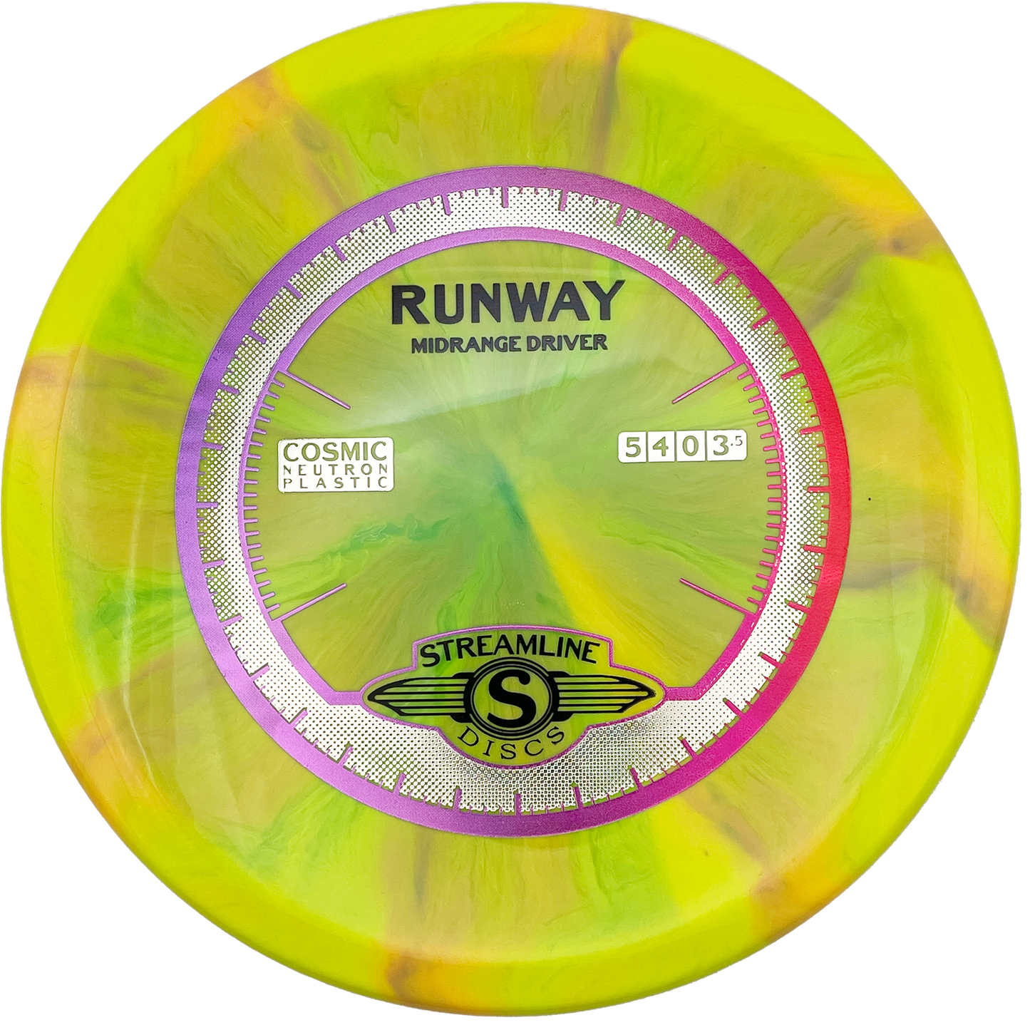 Streamline Runway - Cosmic Neutron - Light Green Swirl