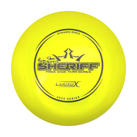 Dynamic Discs Sheriff - Page Shue - LucidX - Yellow
