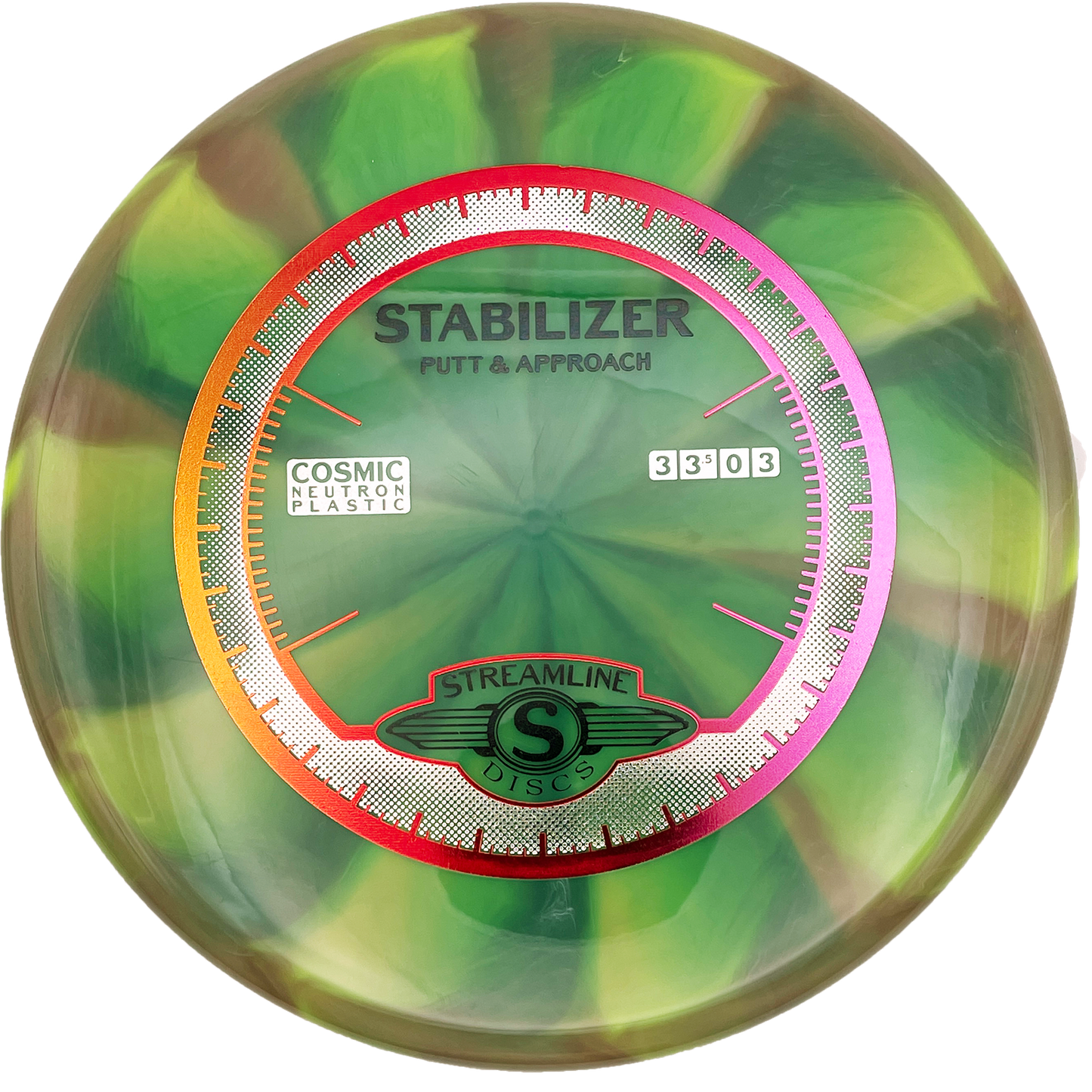 Streamline Stabilizer - Cosmic Neutron - Green Swirl