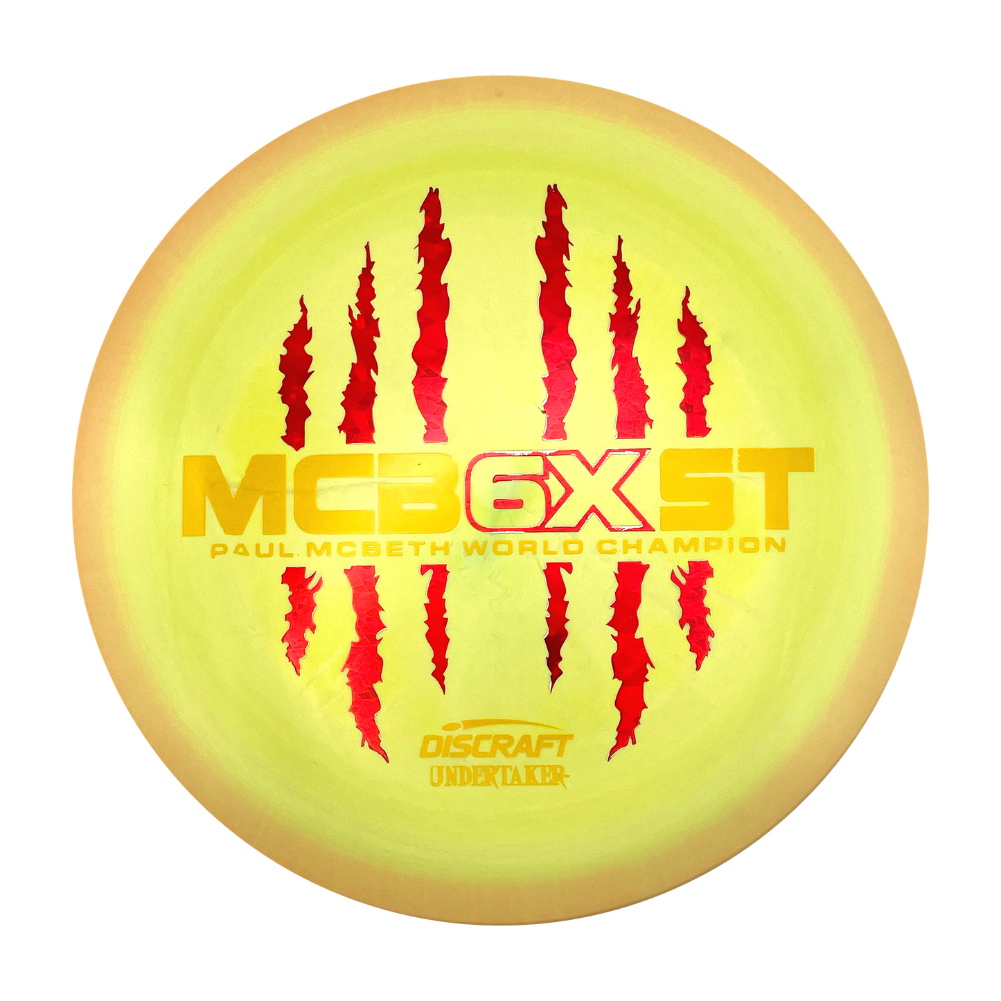 Discraft Undertaker - 6x Paul McBeth - ESP - Swirly Yellow