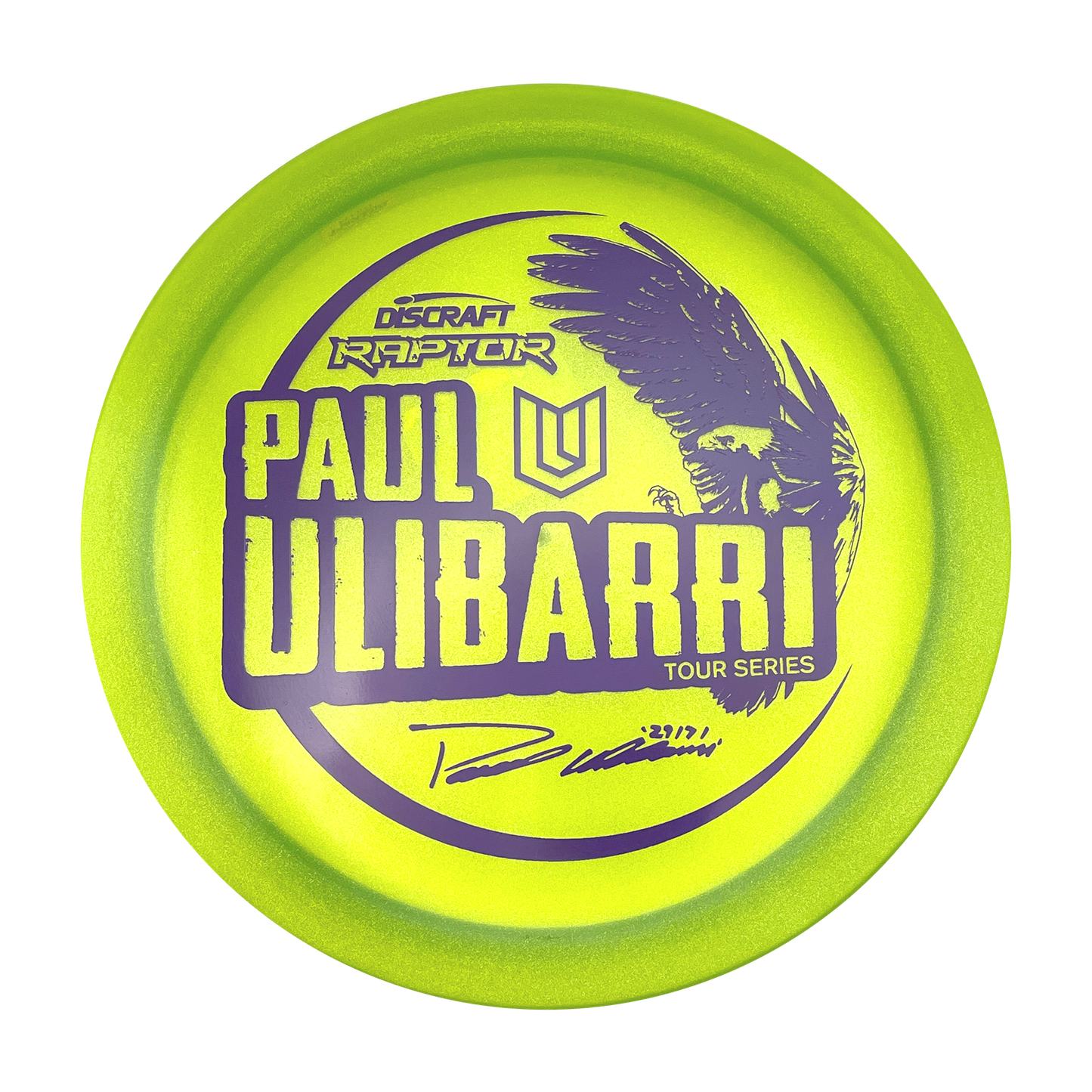 Discraft Raptor - Paul Ulibarri - Tour Series - Z line - Green