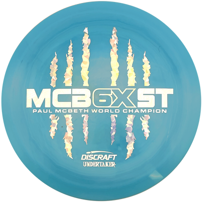 Discraft Undertaker - 6x Paul McBeth - ESP - Swirly Blue