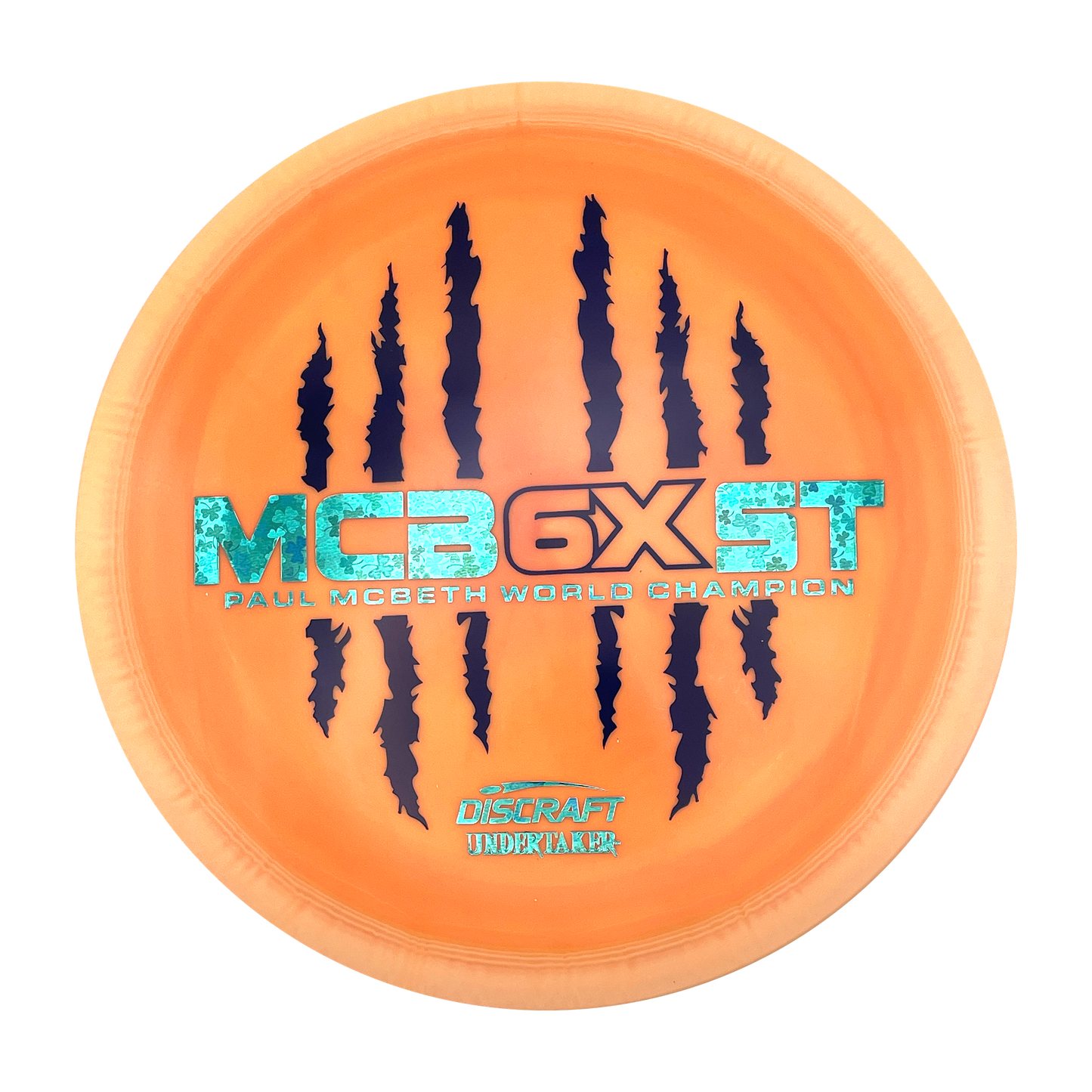 Discraft Undertaker - 6x Paul McBeth - ESP - Swirly Orange