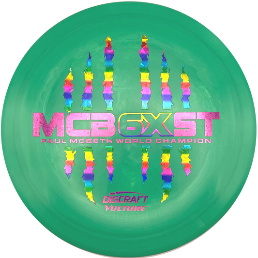 Discraft Vulture - 6x Paul McBeth - ESP - Swirly Green