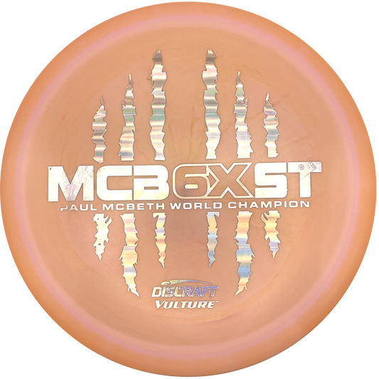 Discraft Vulture - 6x Paul McBeth - ESP - Swirly Light Orange