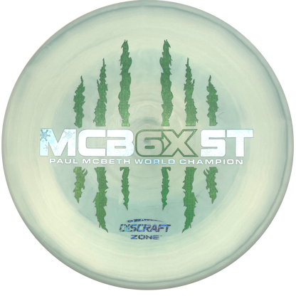 Discraft Zone - 6x Paul McBeth - ESP - Swirly Light Blue